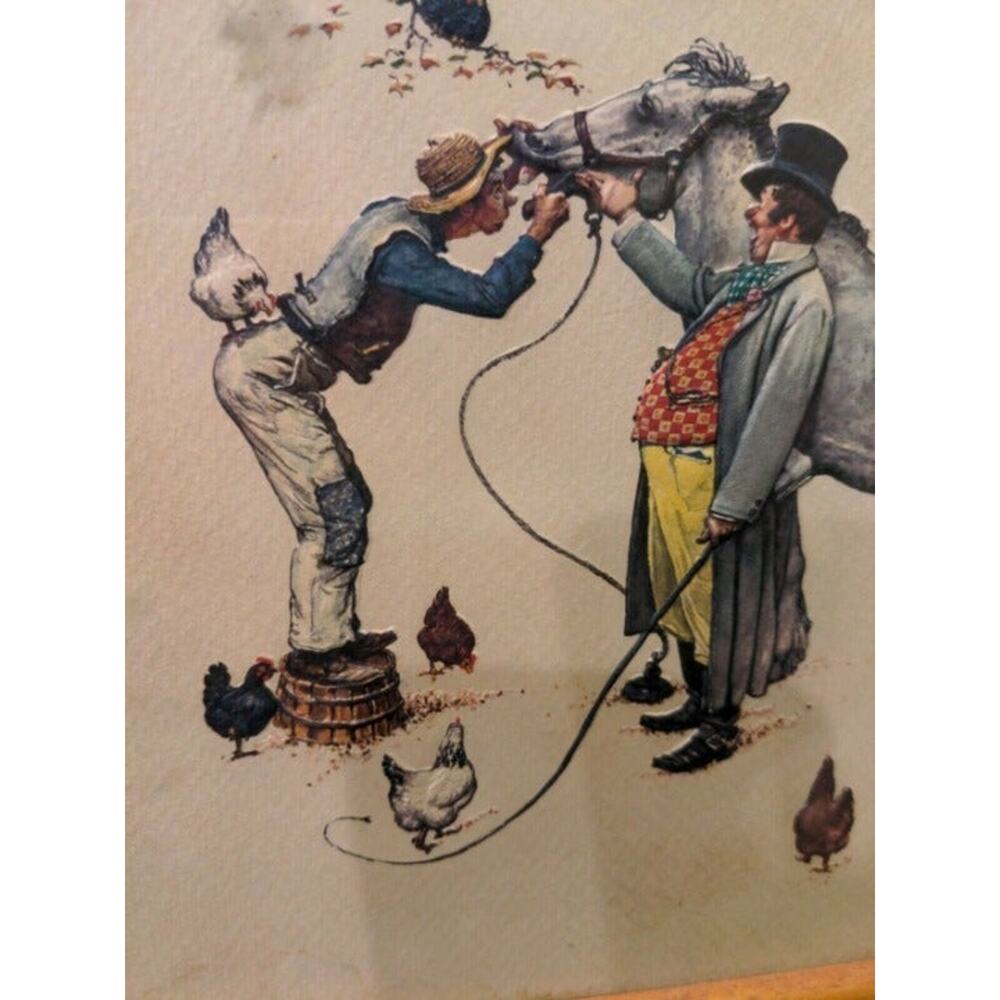 Norman Rockwell Salesman Horsetrader Art Print
